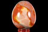 Polished Polychrome Jasper Egg - Madagascar #118653-1